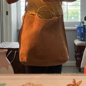 Suede Ring Satchel